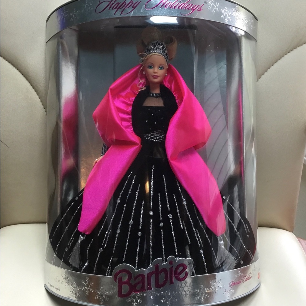 Vintage Barbie Happy Holidays Rare Green Eyed Doll from 1998 - NIB